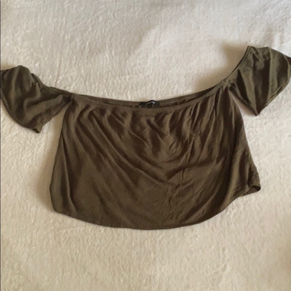 Off the shoulder crop top